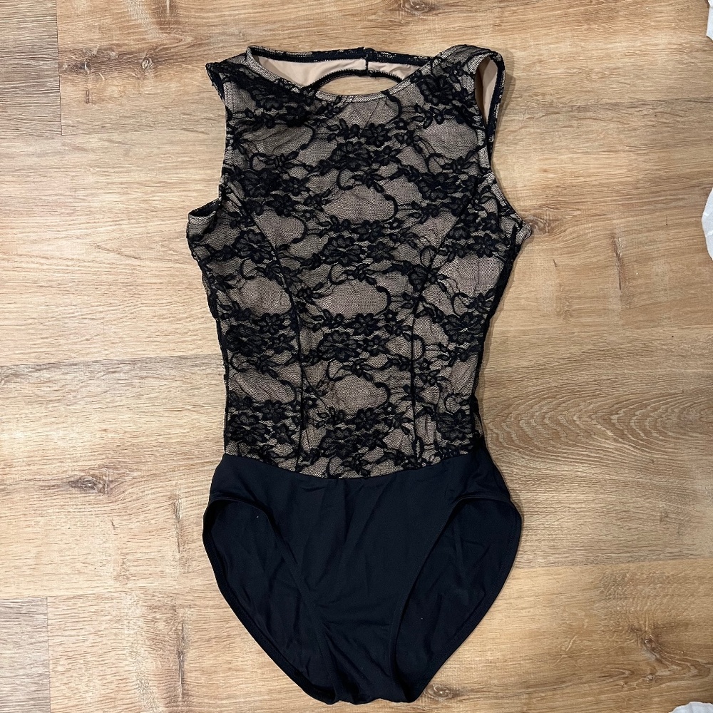 Capezio Lace overlay leotard Small